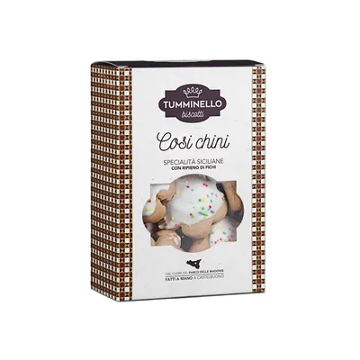 Produktbild von Cosi Chini gefüllt mit getrockneten Feigen und sizilianischen Mandeln 320 gr Biscotti Tumminello