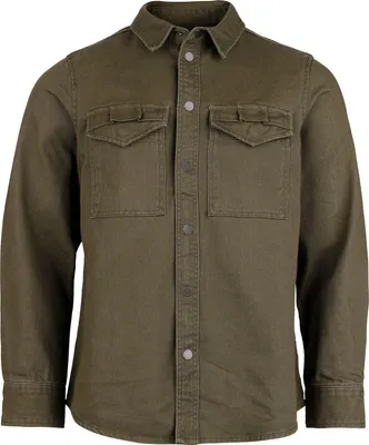 Produktbild von Brandit Langarmhemd Herren Heavy Twill Shirt oliv Basics 100% Baumwolle M