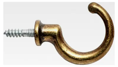 Produktbild von 10 Stück Garderobenhaken Kleiderhaken Mantelaufhänger Wandhaken Messing