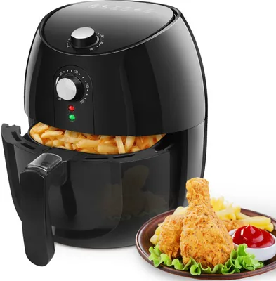 Produktbild von Aigostar Heißluftfritteuse Luftfritteuse,1500 W, 3,5 l, Antihaft-Frittierkorb, automatische Abschaltfunktion, ölfrei, leicht zu reinigen, BPA-frei.