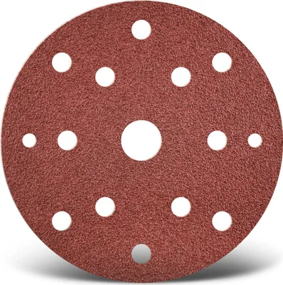 Produktbild von MENZER Red Klett-Schleifscheiben, 150 mm, 15-Loch, f. Exzenterschleifer, Normalkorund (50 Stk.) K120