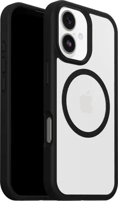 Produktbild von OtterBox React MagSafe Handy-Schutzhülle 16 cm (6.3") Cover Schwarz, Transparent