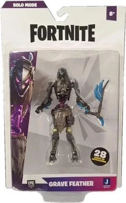 Imagen del producto de Figura de acción de Fortnite, 10 cm - Modo Superviviente, pluma de cuervo, set de 2 piezas