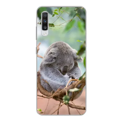 Produktbild von MuchoWow® Handyhülle Schutzhülle Hülle für Samsung Galaxy A70 Koala - Zweige - Kinder - Jungen - Mädchen Silikon Softcase Handy Hülle - Schutzhaube