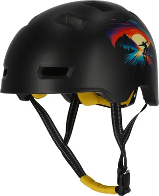 Obrázek produktu pro CRAZY SAFETY Skater helma Rampage Skating s praktickým systémem nastavení 0162 Černá Oranžová M (54-57 cm)