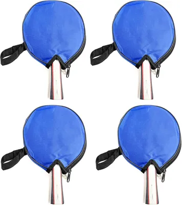 Produktbild von 4er Set Pro Tischtennisschläger Inkl. Tragetasche Tisch Tennis Schläger Profi Holzschläger