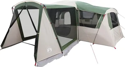 Zdjęcie produktu dla vidaXL Namiot rodzinny dla 20 osób Zielony i biały 745 x 700 x 217 cm