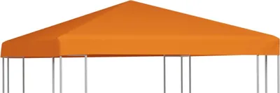 Image de The Living Store Toit de gazebo 310 g/m² 3x3 m Orange