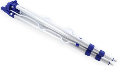 Immagine prodotto di Supporto per canna da pesca telescopico regolabile in lega di alluminio con supporto per treppiede, supporto per 5 canne, 1,2 m