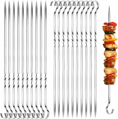 Produktbild von Grillspieße 30 cm, 20 Stück, Edelstahl, für Grillen