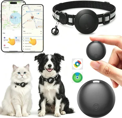 Productafbeelding van Kattentracker zonder abonnement - GPS-kattenhalsband - iOS en Android - halsband 19-32 cm - 1 jaar batterij