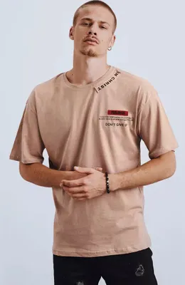 Zdjęcie produktu dla Dstreet t-shirt męski Myev brązowy XL