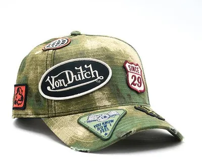 Image de Casquette Von Dutch - Baseball - Patch camouflage - Motif camouflage