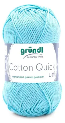 Produktbild von Gründl Baumwolle quick uni,50g.100%Baumwolle,mercerisiert,Häkel- u. Strickgarn,50g / 125 m,NS 3-4 141
