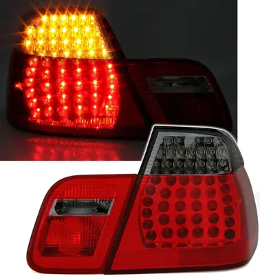 Für BMW 3er E46 Limousine 2001-2005 LED Rückleuchten Links + Rechts Schwarz Rot in der Farbe Schwarz von AD TUNING GmbH & Co. KG