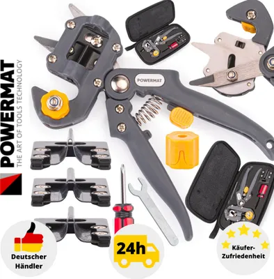Gartenschere Pfropfschere Veredelungszange Pfropfen Okuliermesser Set Sk-5 Etui
