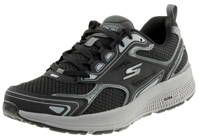 Productafbeelding van Skechers heren veterschoenen, sportief model, rubberen zool, zwart