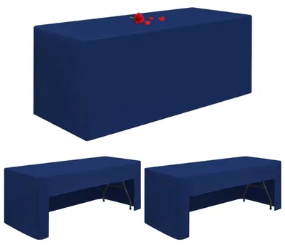 Productafbeelding van Marineblauwe tafelkleedset voor feestelijke gelegenheden