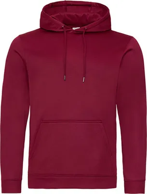 Obrázok produktu pre Just Hoods JH006 | Pánska športová polyesterová mikina s kapucňou - farba: bordová - veľkosť: XL