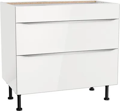 Produktbild von Optifit Kochfeldumbauschrank Arvid986 BxTxH 90 x 58,4 x 87 cm weiß glänzend zerlegt KFAV UC936-8E+