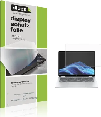 Produktbild von 2x Schutzfolie für HP OmniBook 5 Flip 14-FP0254ng matt Displayschutzfolie Folie Display Schutz dipos
