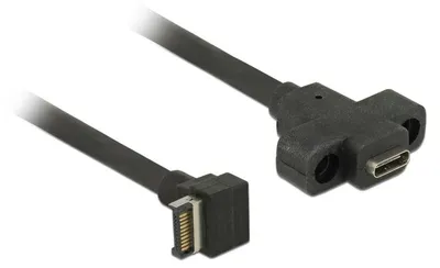 Obrázok produktu pre DeLOCK 85326, 0,45 m, USB A, USB C, USB 3.2 Gen 2 (3.1 Gen 2), Samec/samec, Čierna