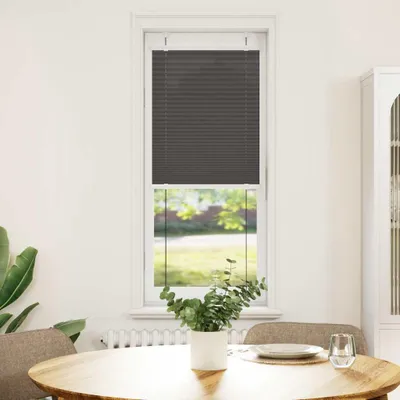 Produktbild von vidaXL Plissee Schwarz 50x150 cm Stoffbreite 49,4 cm Polyester