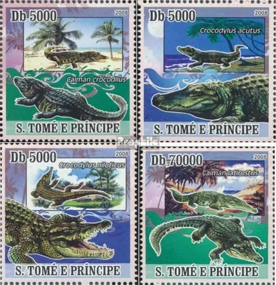 Produktbild von Briefmarken Sao Tome e Principe 2008 Mi 3355-3358 (kompl.Ausg.) postfrisch Krokodile