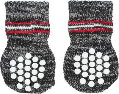Produktbild von TRIXIE Hundesocken, Anti-Rutsch, L, grau