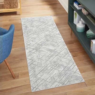 Immagine prodotto di Solidchoice - Tappeto rettangolare grigio, 80 x 300 cm, ideale per corridoio o soggiorno