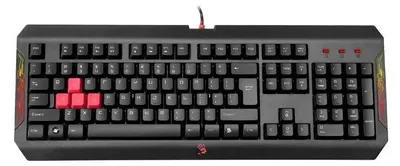 Obrázek produktu pro BLOODY Q100, Plná velikost (100 %), Kabel, USB, Černá
