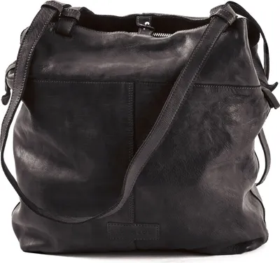 Produktbild von HAROLD'S Leder Schultertasche Submarine Shopper Twin Upend Black schwarz