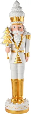 Produktbild von Gift Company Noce Nussknacker weiß/gold 94cm