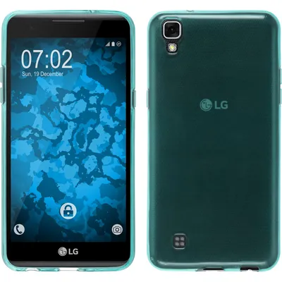 Produktbild von PhoneNatic Case kompatibel mit LG X Power - türkis Silikon Hülle transparent Cover
