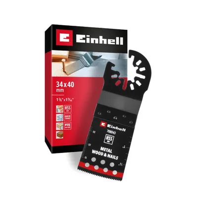 Produktbild von Einhell Sägeblatt für Tauchsäge Bimetall 708043 - 34 mm, Tiefe 40 mm, PTFE-Beschichtung, Metall und Holz