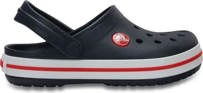 Produktbild von Crocs Crocband Kids Kinder Sportive Clog-Sandalen Dunkelblau (Navy/Red), 207006-485