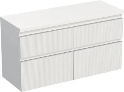 Obrázek produktu pro Koupelnová skříňka pod umyvadlo Jungborn TRENTA bílá matná 116,7 x 64,6 x 44,5 cm