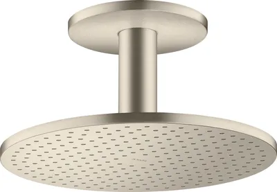 Produktbild von AXOR ShowerSolutions Kopfbrause 300 1jet mit Deckenanschluss Brushed Nickel, 35301820