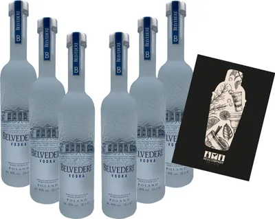 Produktbild von Belvedere Vodka 6er Set - 6x 20 cl (40% Vol) Poland Wodka Vodka - [Enthält Sulfite]