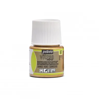 Produktbild von Pebeo Vitrea 160 Glasfarbe, 45 ml, 67 Schimmergold