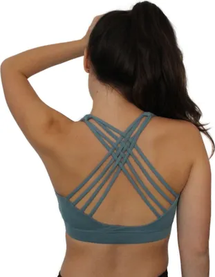 Productafbeelding van Sportbeha Julie - Groen/Blauw, maat XL