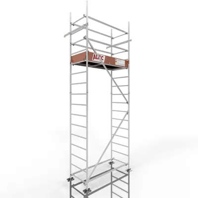 Produktbild von ALTEC Rollfix 2.0 500 | mit Fussplatten | Wandanker | Rollgerüst