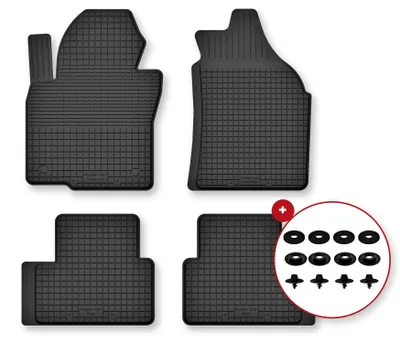 Zdjęcie produktu dla Dywaniki gumowe do Hyundai SantaFe III 2012- (SUV) – 4 szt., czarne, dobierane – Wielganizator Semi-Universal