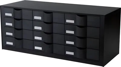 Produktbild von Paperflow Schubladenelement für Rollladenschrank easyOffice schwarz