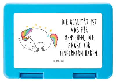 Produktbild von Mr. & Mrs. Panda Lunchbox Einhorn Nacht - Weiß - Geschenk, Snackbox, Vorratsdose, Traum, Vorratsbehälter, Bentobox, Ruhe, Unicorn, Träume, Bento Box, Einhörner