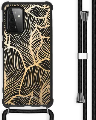 Zdjęcie produktu dla etui imoshion Design ze sznurkiem do Samsung Galaxy A72 - Golden Leaves