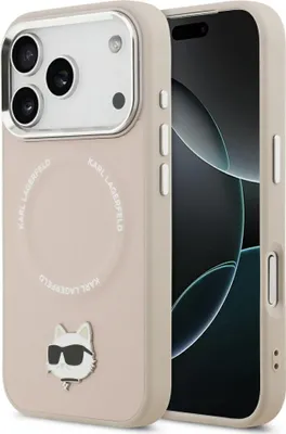 Immagine prodotto di Custodia Karl Lagerfeld Choupette Pin        MagSafe per iPhone 17 Pro Max rosa
