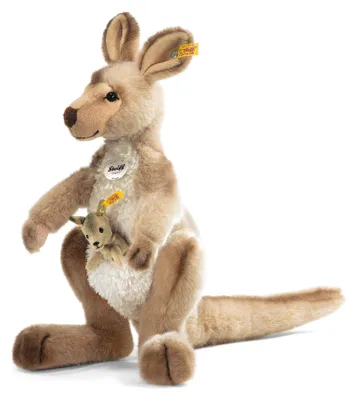 Image de Steiff Kango Kaenguru 40 avec bébé 064623