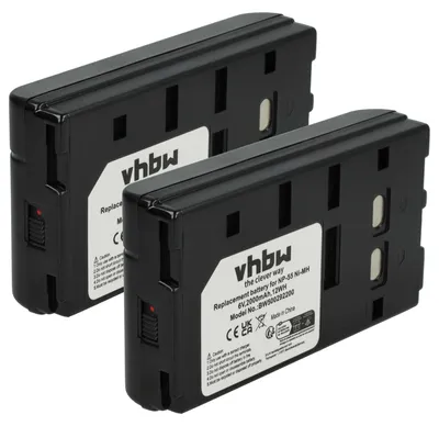 Produktbild von vhbw 2x Akku Ersatz für JVC BN-V65U, BN-V50U, BN-V25U, BN-V22U für Videokamera Camcorder (2000 mAh, 6 V, NiMH)