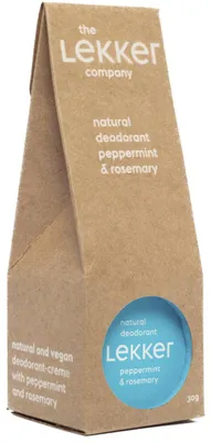 Productafbeelding van The lekker company Peppermint & Rosemary Deodorant 30 gram